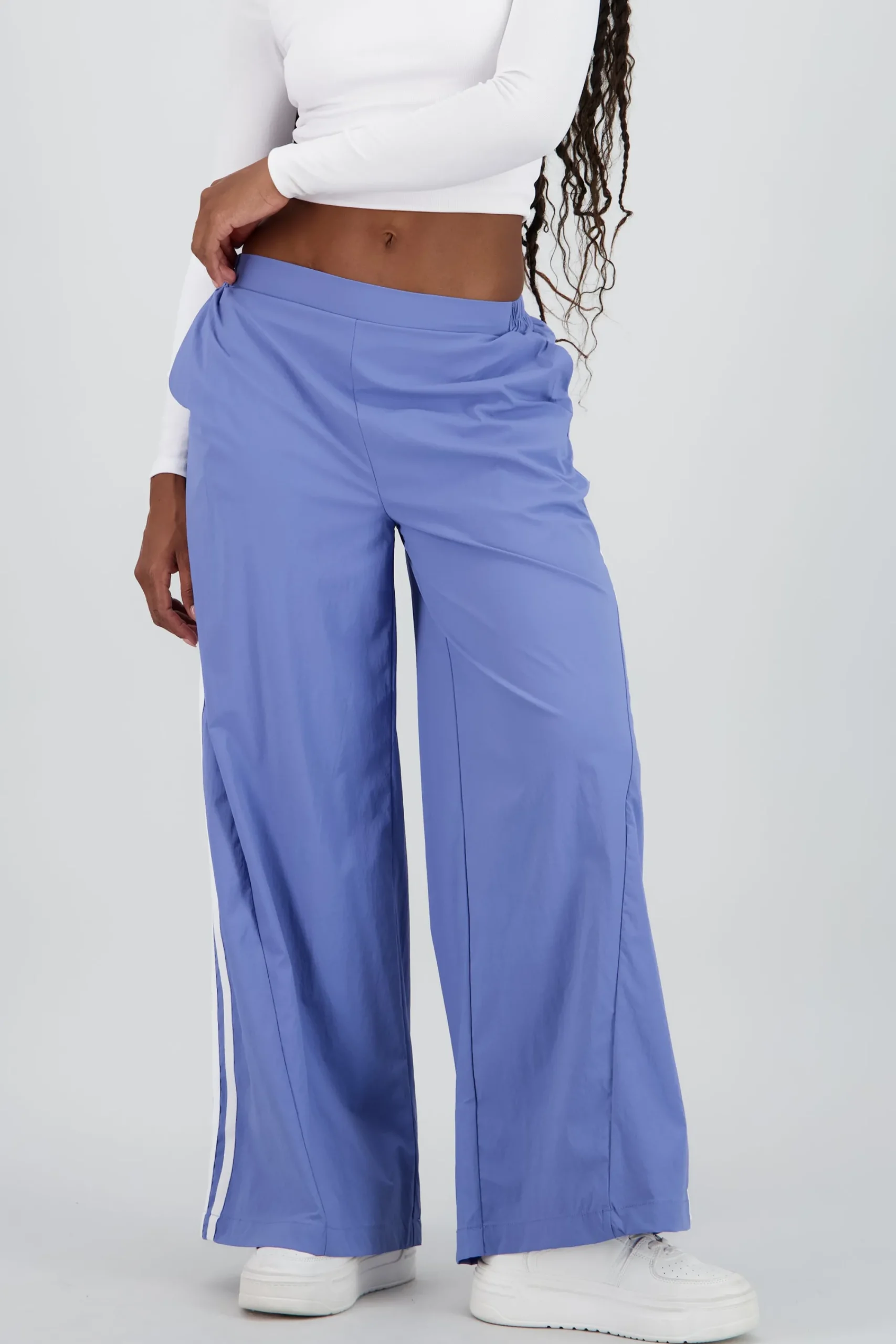 Shasa Contrast Detail Wide Leg Pants