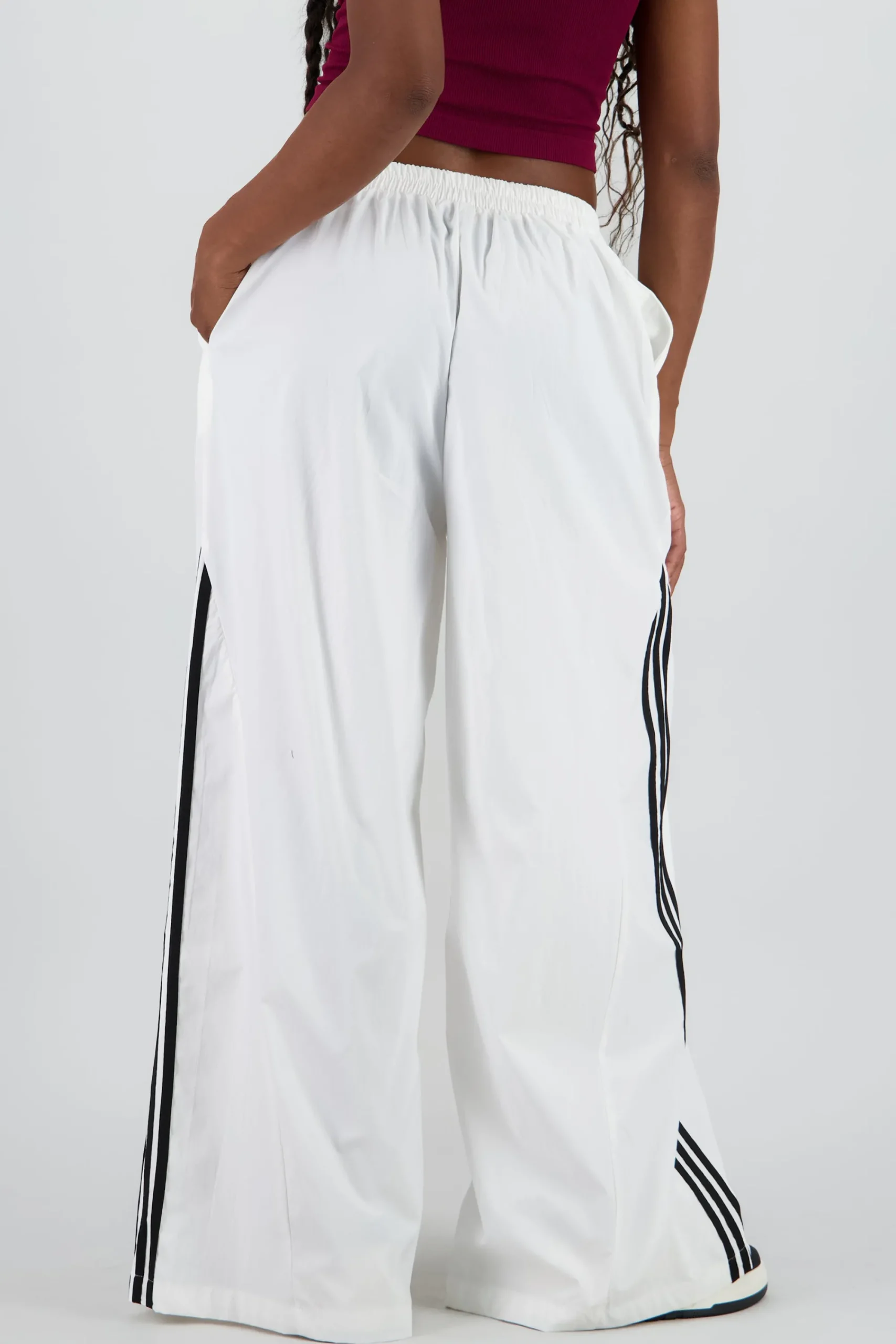 Shasa Contrast Detail Wide Leg Pants