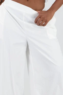 Shasa Contrast Detail Wide Leg Pants
