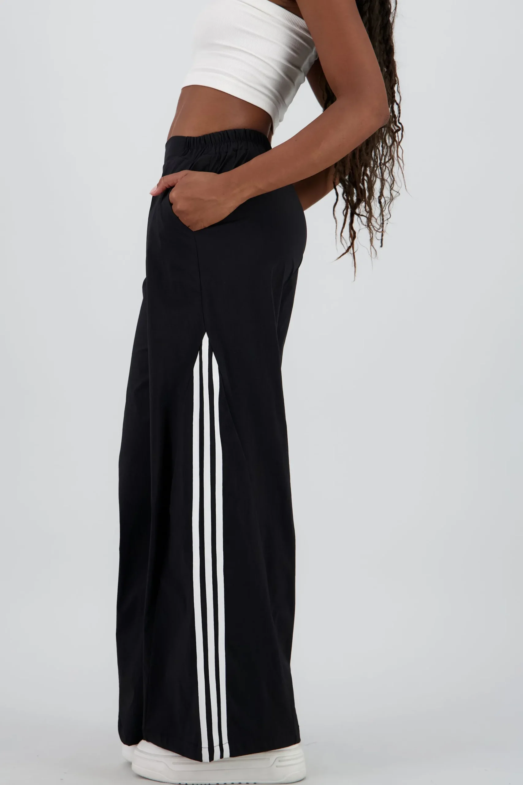 Shasa Contrast Detail Wide Leg Pants