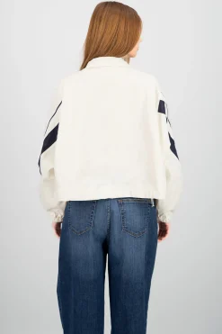 Shasa Contrast Detail Windbreaker Jacket
