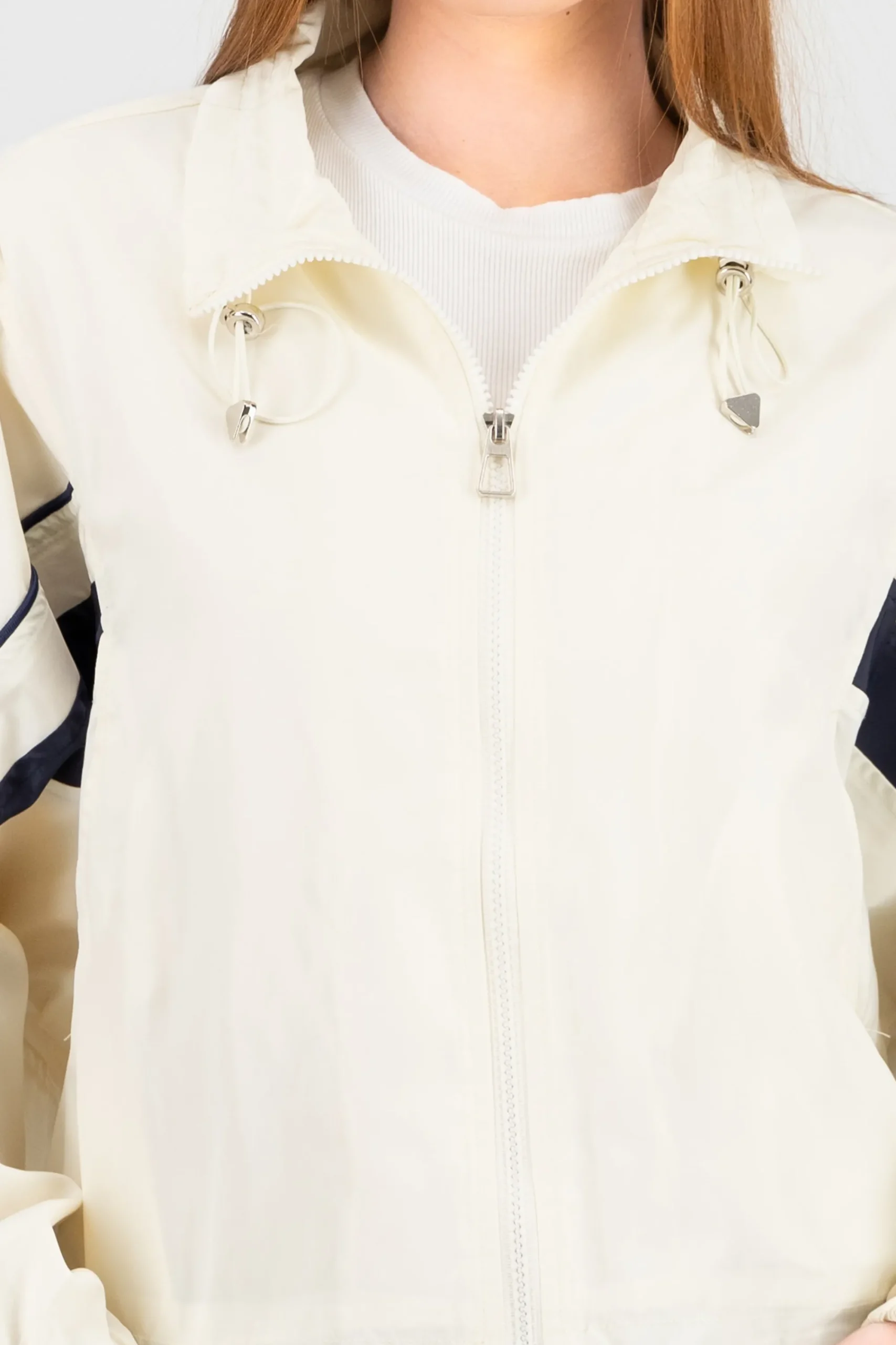 Shasa Contrast Detail Windbreaker Jacket