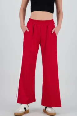 Shasa Contrast Elastic Detail Wide Leg Pants with