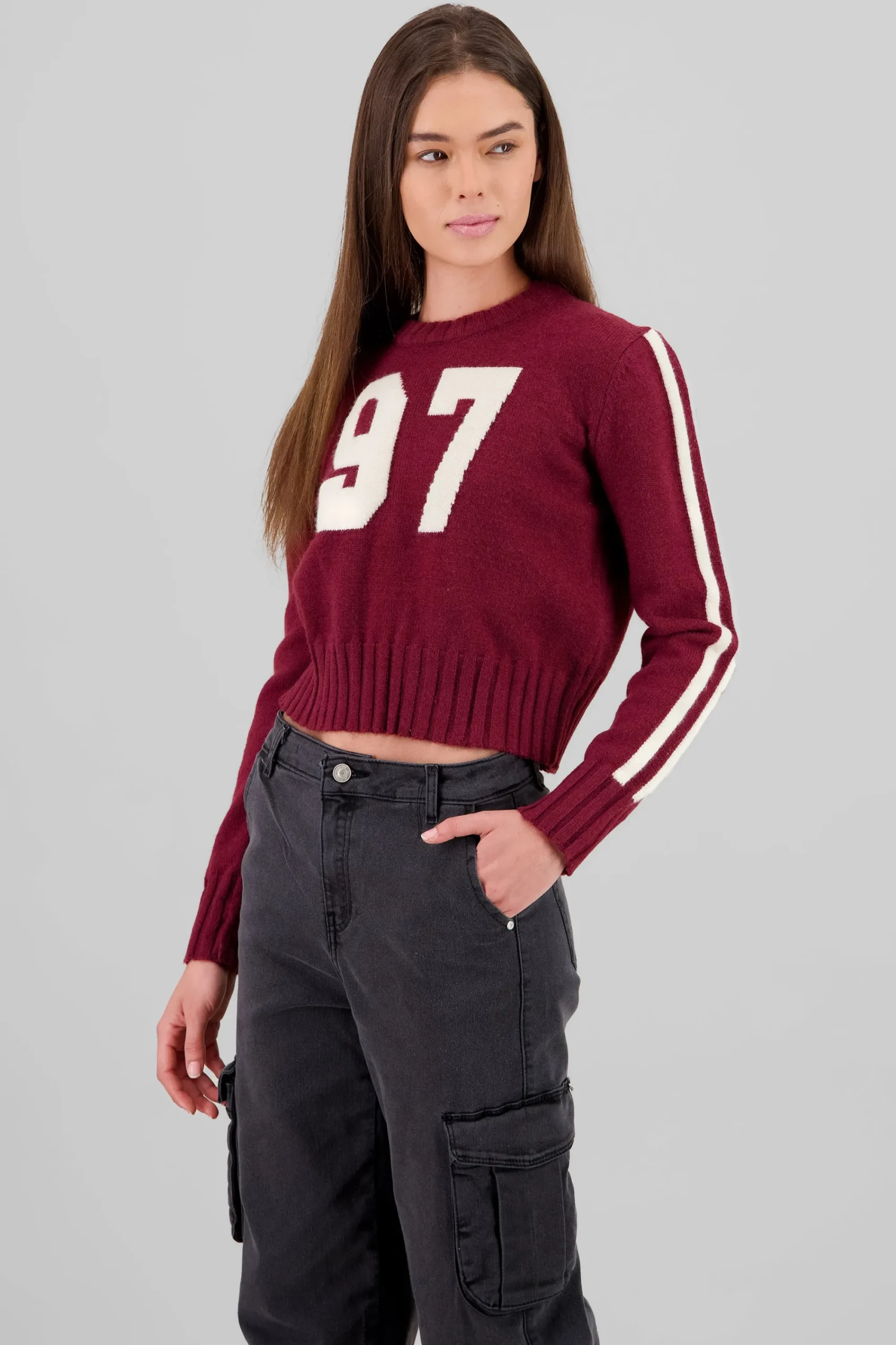 Shasa Contrast Knit Sweater