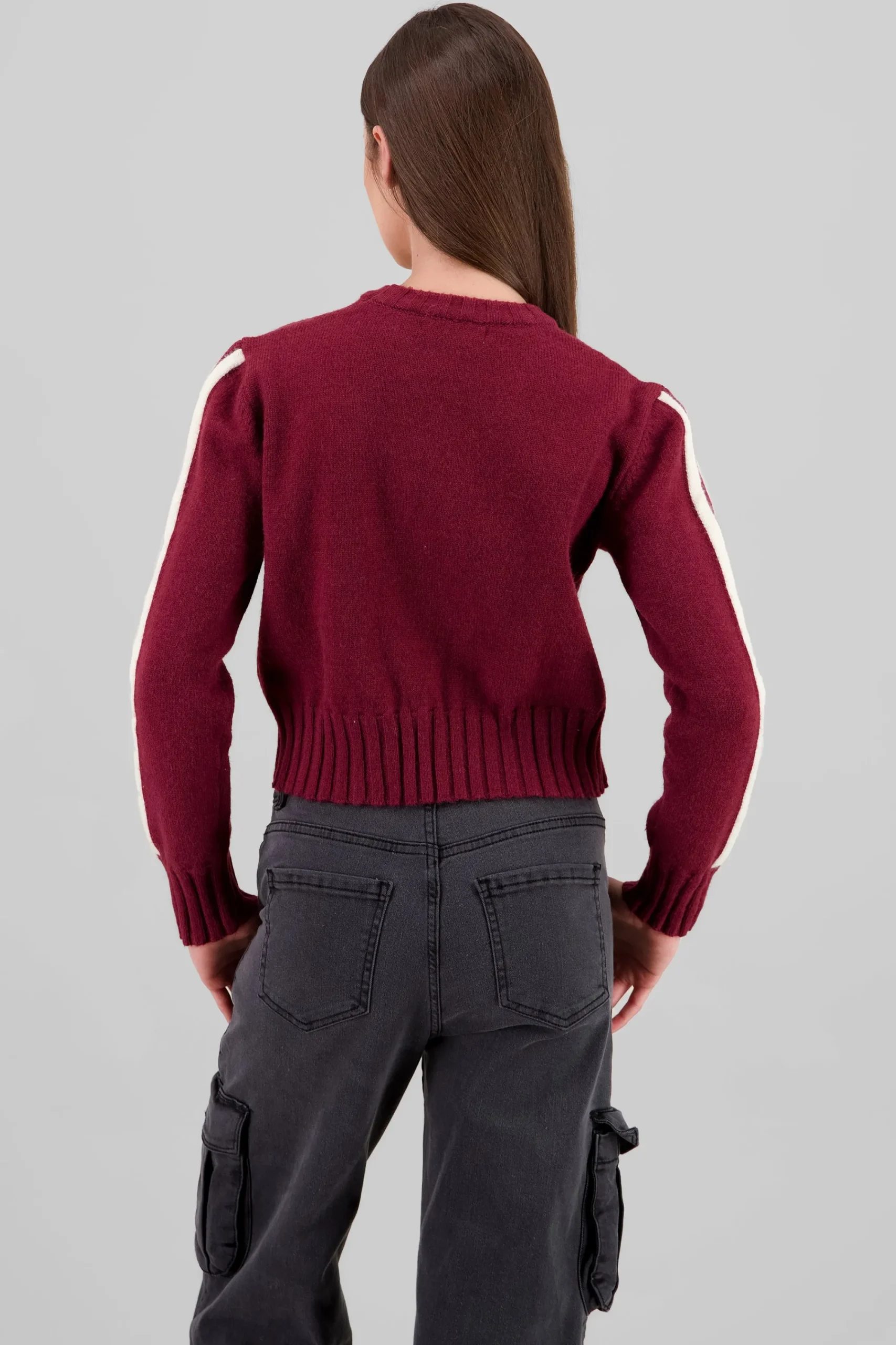 Shasa Contrast Knit Sweater