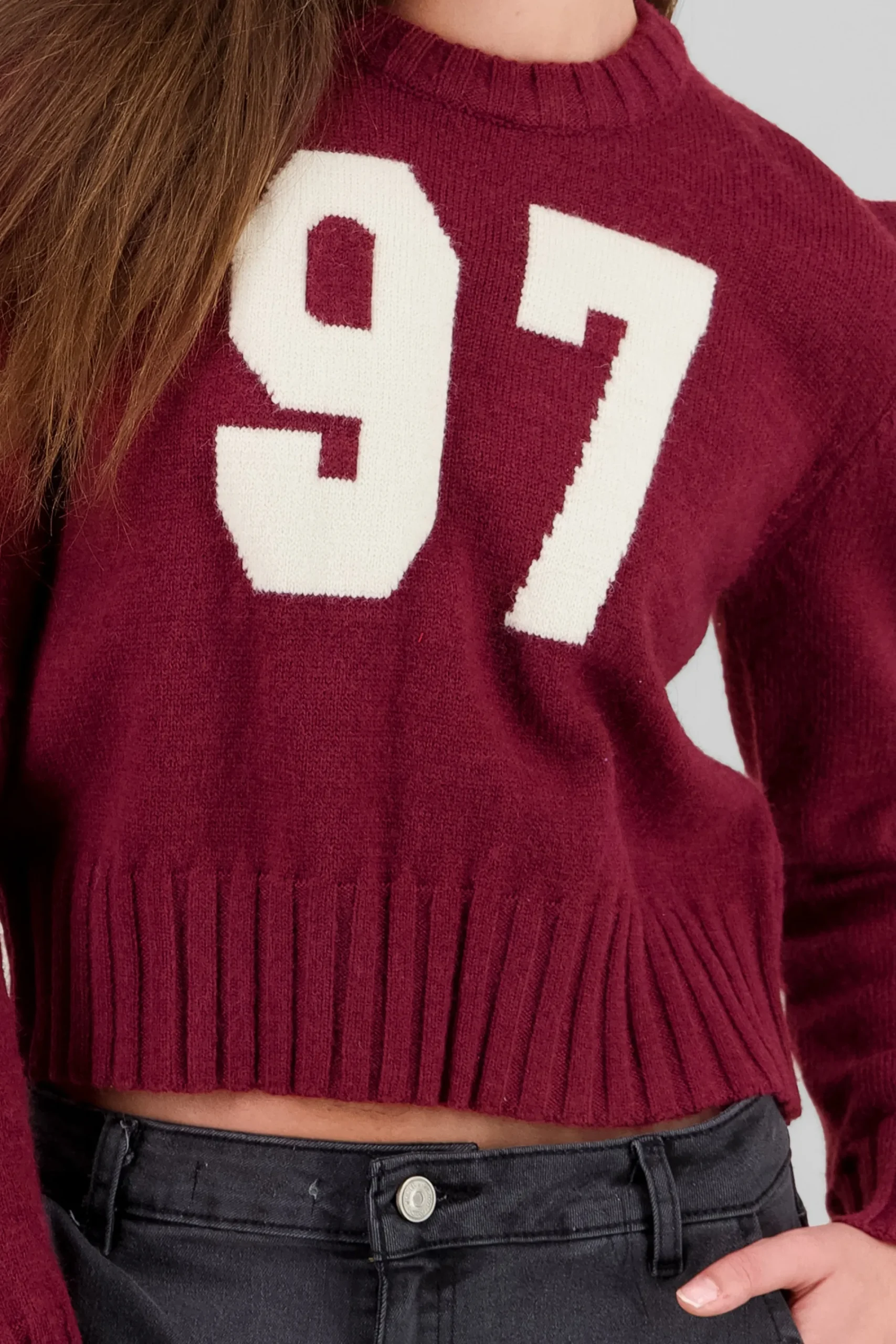 Shasa Contrast Knit Sweater