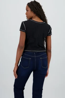 Shasa Contrast New York City Top