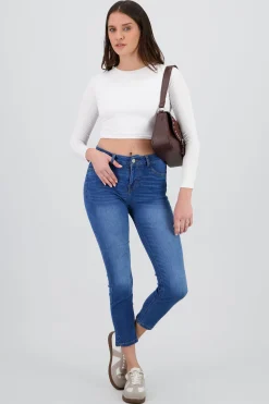 Shasa Contrast Skinny Jeans
