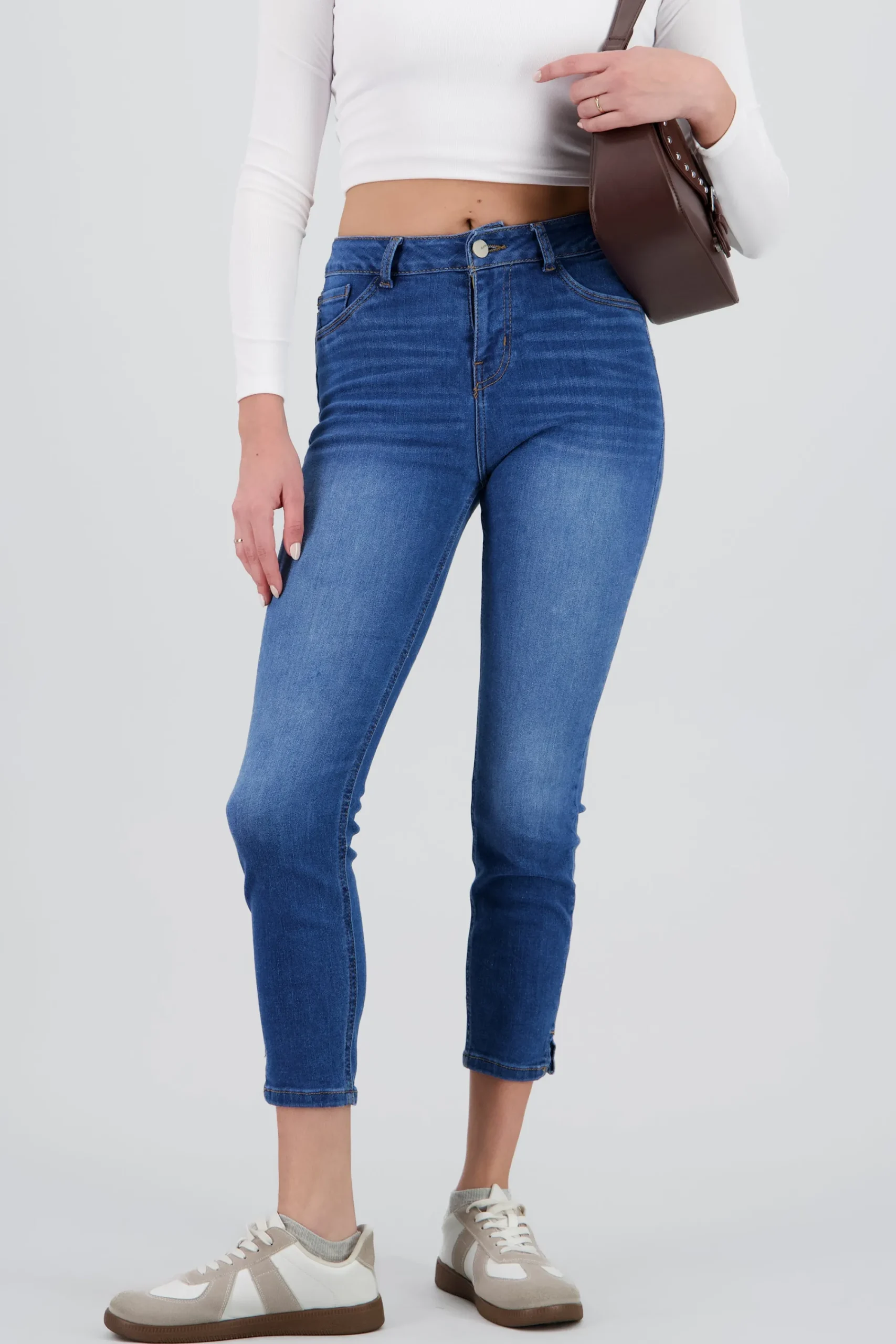 Shasa Contrast Skinny Jeans