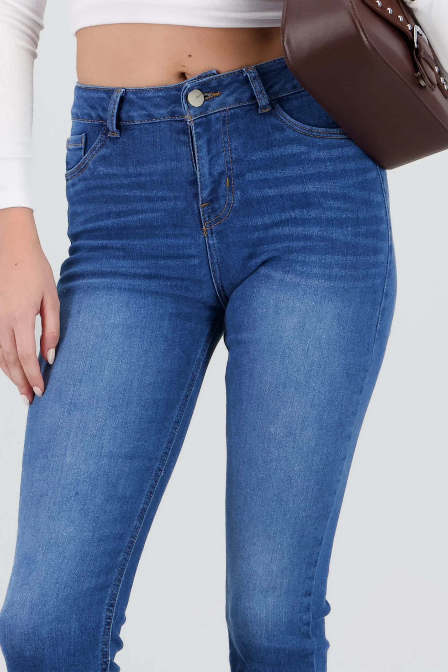 Shasa Contrast Skinny Jeans