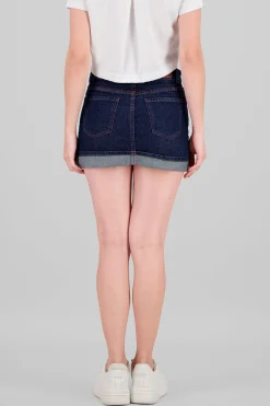 Shasa Contrast Stitch Hem Skirt