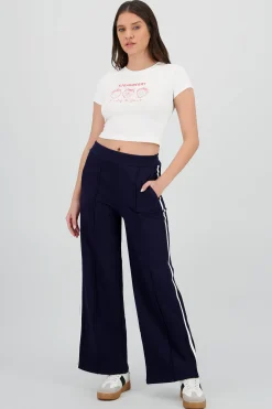 Shasa Contrast Stitch Pants