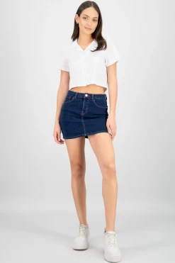 Shasa Contrast Stitch Skirt