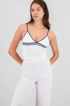 Shasa Contrast Strap Top