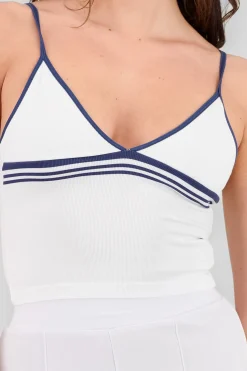 Shasa Contrast Strap Top