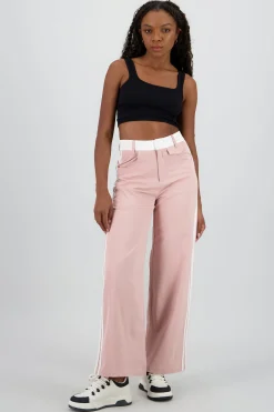 Shasa Contrast Stripe Detail Flowy Pants