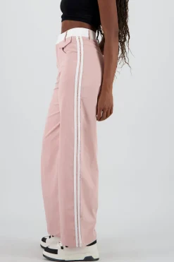 Shasa Contrast Stripe Detail Flowy Pants