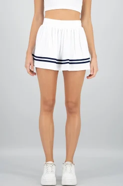 Shasa Contrast Striped Skort