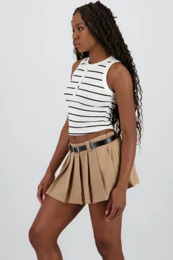 Shasa Contrast Striped Top