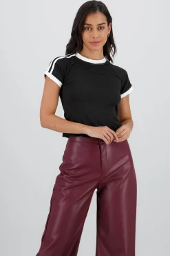 Shasa Contrast Stripes T Shirt