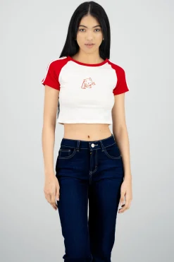 Shasa Contrast T Shirt with Bunny Print
