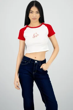 Shasa Contrast T Shirt with Bunny Print