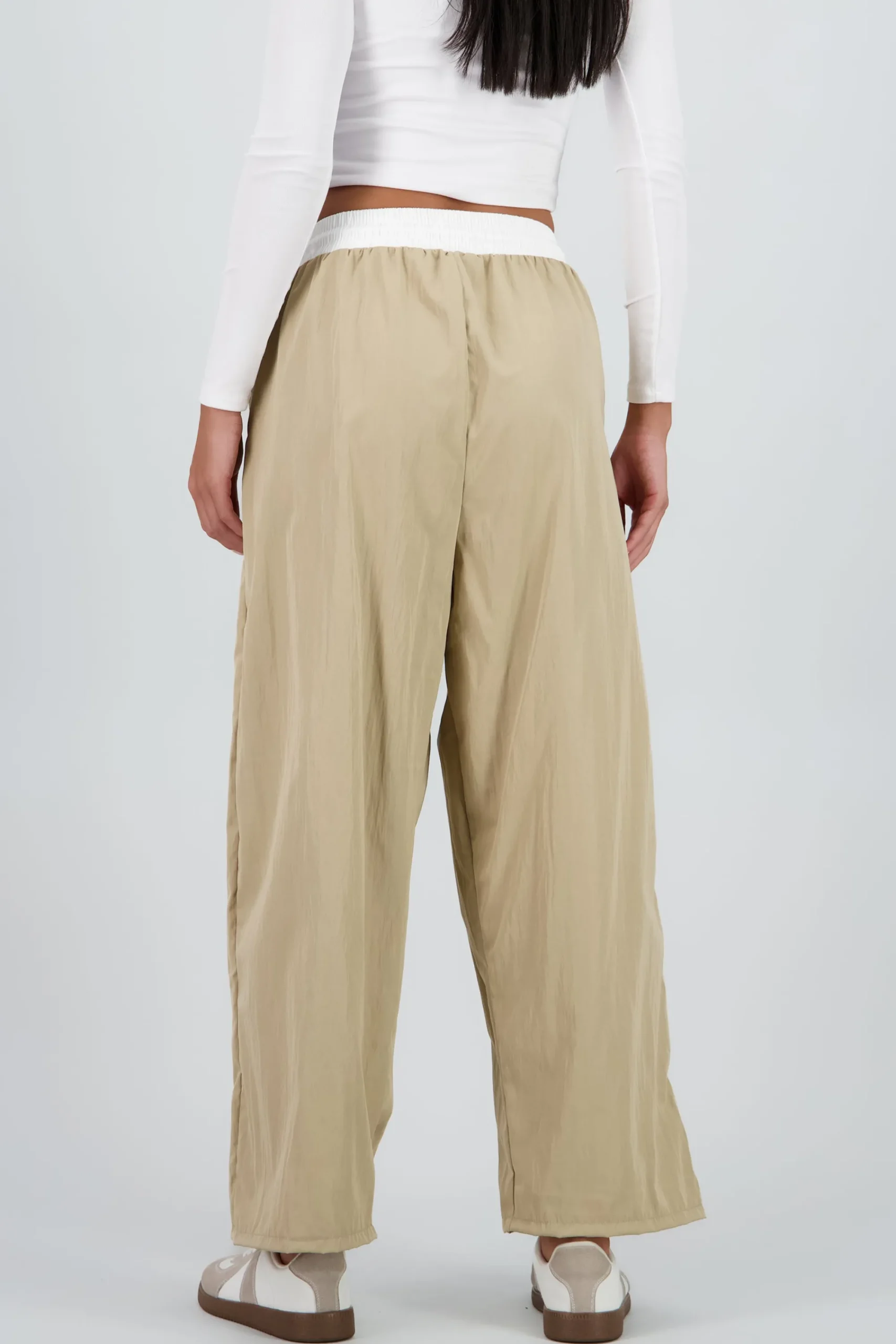 Shasa Contrast Waistband Pants