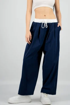 Shasa Contrast Waistband Pants