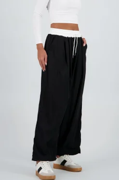 Shasa Contrast Waistband Pants
