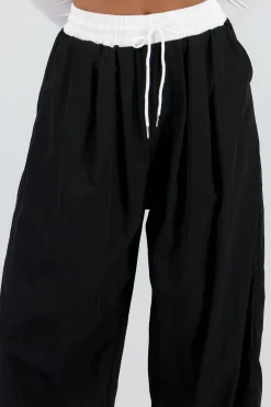 Shasa Contrast Waistband Pants