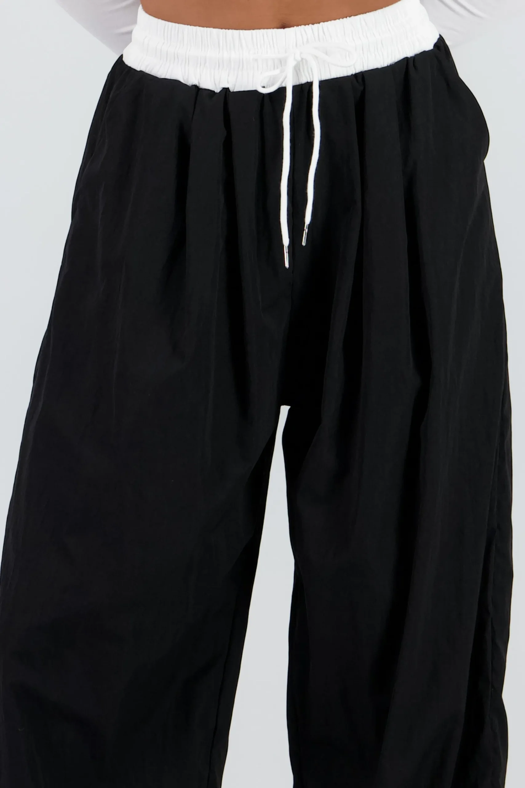 Shasa Contrast Waistband Pants