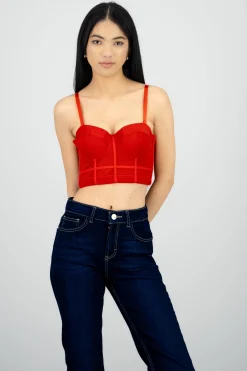 Shasa Corset Top with Cup Detail