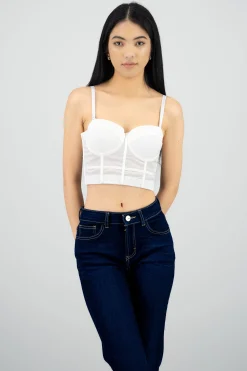 Shasa Corset Top with Cup Detail
