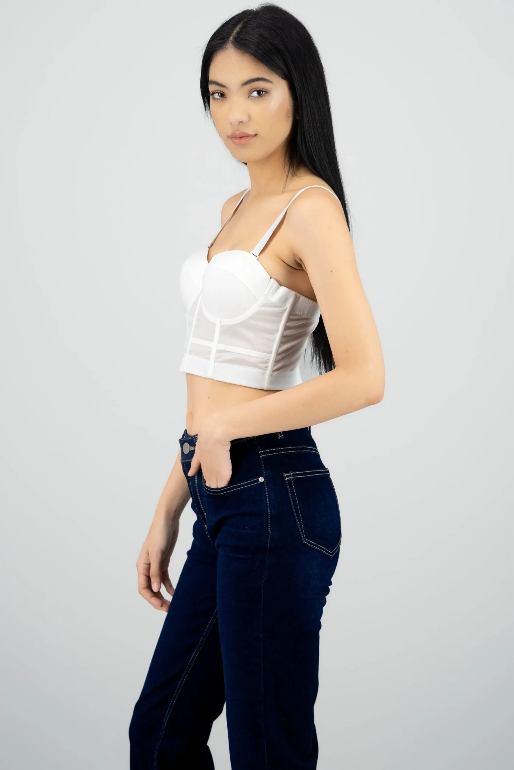 Shasa Corset Top with Cup Detail