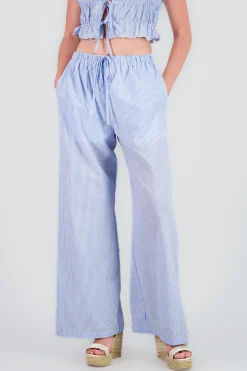 Shasa Cotton Striped Pants