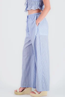 Shasa Cotton Striped Pants