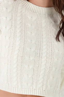 Shasa Crochet Cropped Sweater