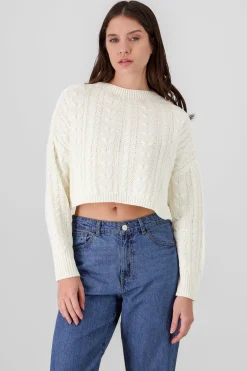 Shasa Crochet Cropped Sweater