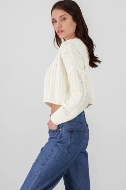 Shasa Crochet Cropped Sweater