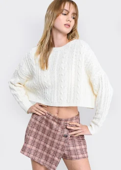 Shasa Crochet Cropped Sweater