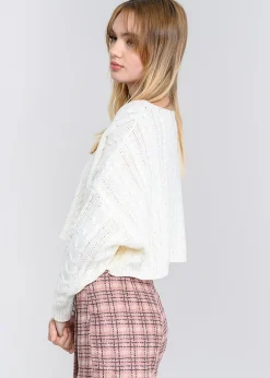 Shasa Crochet Cropped Sweater