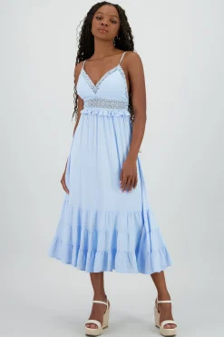 Shasa Crochet Detail Maxi Dress