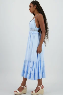 Shasa Crochet Detail Maxi Dress