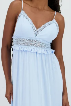 Shasa Crochet Detail Maxi Dress