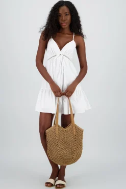 Shasa Crochet Detail Mini Dress