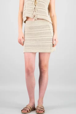 Shasa Crochet Knit Skirt