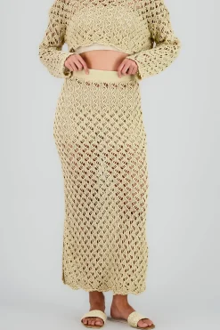 Shasa Crochet Maxi Skirt