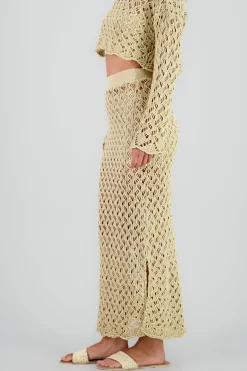 Shasa Crochet Maxi Skirt