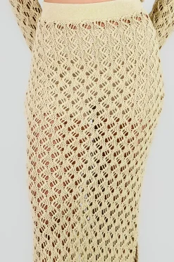 Shasa Crochet Maxi Skirt