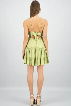Shasa Crochet Mini Dress With Straps